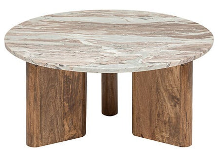 Couchtisch "Coppa" Mangoholz D91cm