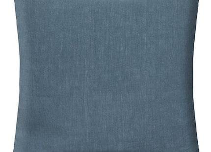 Kopfkissenbezug "Linah" gewaschenes Leinen blau Ente 65x65cm