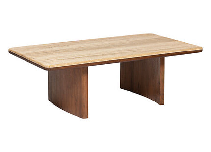 Couchtisch Jivan Travertin Holz 120x70cm