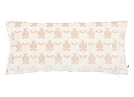 Luna Jacquard-Kissen 35 x 55 cm beige Leinen-Samt