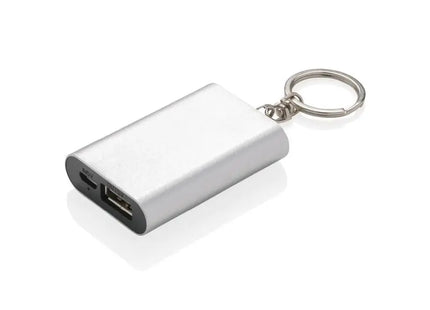 1.000 mAh Schlüsselanhänger Powerbank - Grau TK Gruppe® Grosshandel 