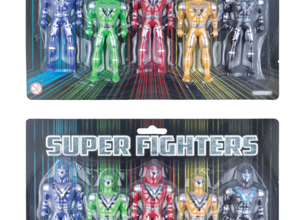 10 cm große Super Fighter-Actionfiguren – erhältlich in 5 Farben, 2 Designs TK Gruppe® Grosshandel 