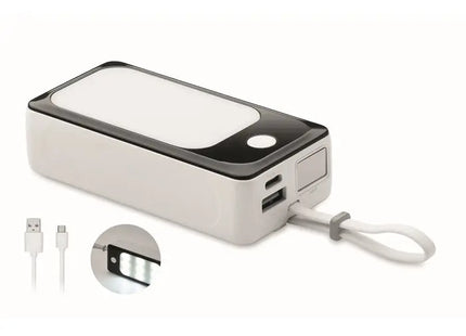 10.000 mAh COB POWLIGHT+ Powerbank - Multifunktional, Leistungsstark - Weiß TK Gruppe® Grosshandel 