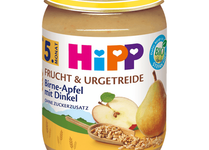 Hipp Frucht & Getreide Bio Birne in Apfel mit Dinkel 190g