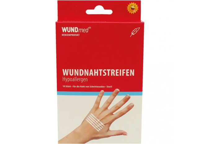 102x6.4mm Wundnahtstreifen, 10er-Pack - Effektive Hautverschlüsse zur Wundheilung TK Gruppe® Grosshandel 