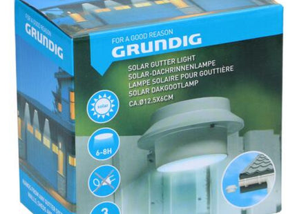 LED-Solar-Dachrinnenlampe, umweltfreundliche Sicherheitsbeleuchtungslösung für den Außenbereich TK Gruppe® Grosshandel 