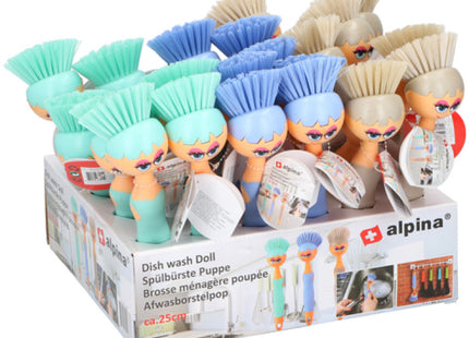 24cm Küchen-Schrubbpuppe Bürste - Spaßiges & Effizientes Spülbürsten-Werkzeug TK Gruppe® Grosshandel 