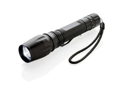 10W Cree LED-Taschenlampe - Schwarz, ultrahell und robust für vielseitige Einsatzmöglichkeiten TK Gruppe® Grosshandel 