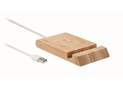 10W ODOS Kabellose Ladestation aus Holz – Schnellladen für Smartphones TK Gruppe® Grosshandel 