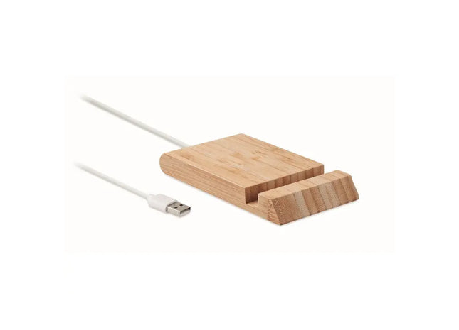 10W ODOS Kabellose Ladestation aus Holz – Schnellladen für Smartphones TK Gruppe® Grosshandel 