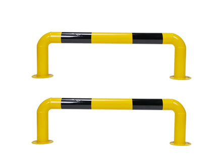 Rammschutzbügel 100 cm flach – Stahlgeländer zum Aufdübeln