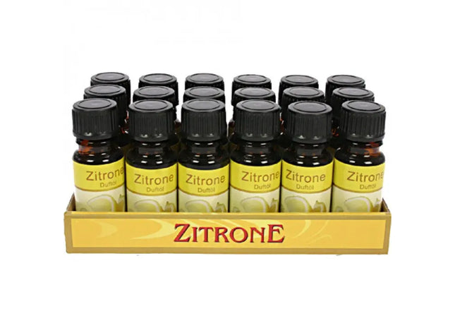 10ml Glass Bottle Lemon Aroma Essence - Natural Oil for Diffusers, Humidifiers, Aromatherapy TK Gruppe® Grosshandel 