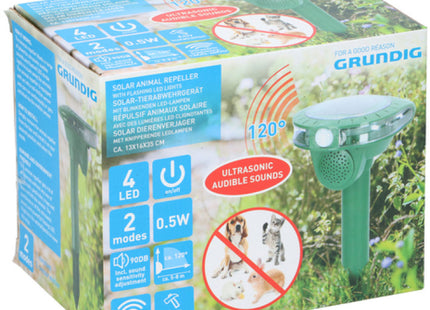 Solarbetriebener Tiervertreiber – 4 LEDs, robustes ABS-Gehäuse TK Gruppe® Grosshandel 