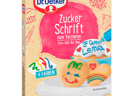 Dr, Oetker Zuckerschrift 4 Farben 100g