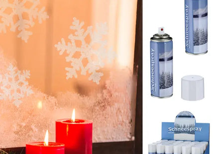 111ml Schnee Aerosol - Sofortiger Schnee Spray für Weihnachtsdekorationen - Weiße Dekorative Schneefarbe in Dose TK Gruppe® Grosshandel 