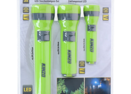 3er-Taschenlampen-Set - Bundle mit 3W+3W+1W Taschenlampen für Camping, Notfälle und Outdoor-Aktivitäten TK Gruppe® Grosshandel 