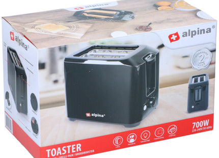 700W Hochleistungstoaster, schneller Brotröster in Schwarz TK Gruppe® Grosshandel 