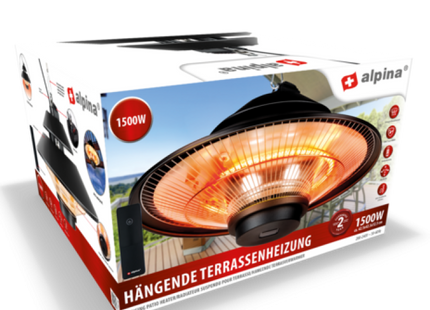 1500W Halogen-Heizlampe – Effiziente Strahlungswärme für schnellen Komfort TK Gruppe® Grosshandel 