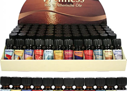 12-Scent 100% Pure Essential Wellness Fragrance Oils: Aromatherapy Blends for Relaxation and Rejuvenation TK Gruppe® Grosshandel 