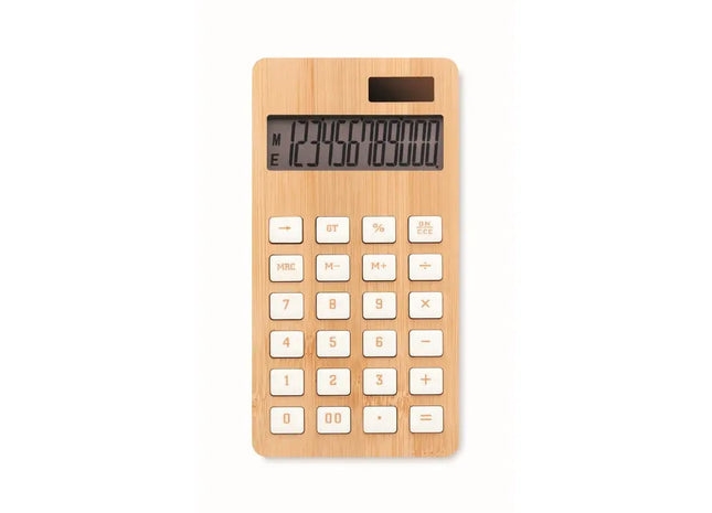 12-stelliger Dual-Rechner CALCUBIM - Holz, Nachhaltig, Präzise, Modern TK Gruppe® Grosshandel 