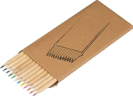 12-teiliges Buntstiftset Menorca - Beige - Hochwertige Farbstifte für kreatives Zeichnen TK Gruppe® Grosshandel 