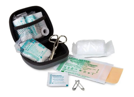 12-teiliges First Aid Kit in Grau – Effizient & Diskret für Notfälle TK Gruppe® Grosshandel 
