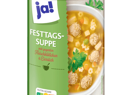 ja! Festtags-Suppe mit Fleischklößchen & Eierstich 400ml