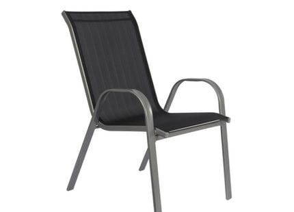 Cairo-Stuhl in Schwarz, stromlinienförmiges Design, robuste Bauweise, perfekt für den Büro- oder Heimgebrauch TK Gruppe® Grosshandel 