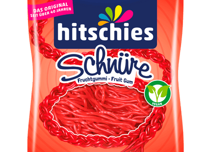 Hitschies Fruchtgummi-Schnüre mit Erdbeer-Geschmack 125g