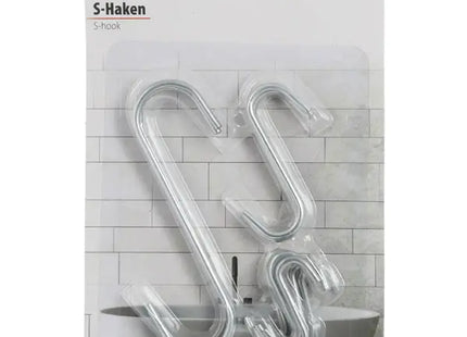 12er Set S-Haken, vielseitige Aufbewahrungslösung, robuste Stahlkonstruktion, einfache Montage TK Gruppe® Grosshandel 