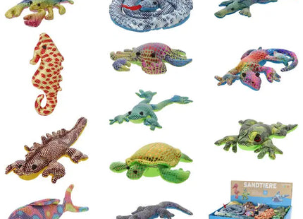 12er Set Sandtiere, je ca. 12 cm Durchmesser – Bunt & Greifbar TK Gruppe® Grosshandel 