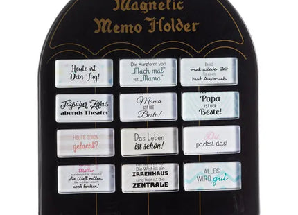 12er-Set Zitat-Magnete, ca. 3x6 cm – Ideal für Magnetwände TK Gruppe® Grosshandel 