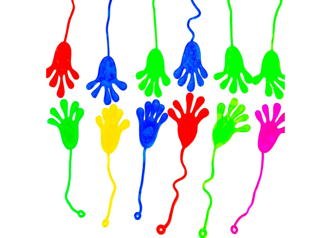 12x Klatschhand Kinder Bunte Glibberhand Mitgebsel - Giveaway - Jungen - Mädchen Kindergeburtstag