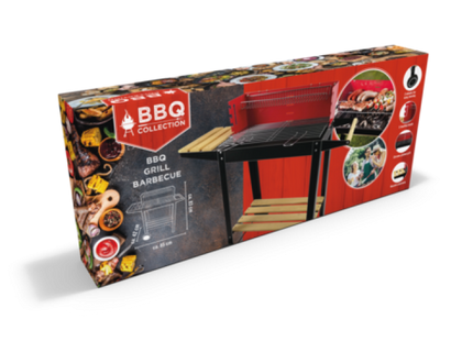 Outdoor BBQ Grill 83x28x83cm - Tragbarer Grill für Picknicks und Camping TK Gruppe® Grosshandel 