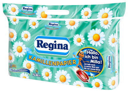 Regina Kamillenpapier 3-lagig 8x150 Blatt