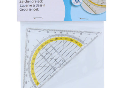 Präzises 14 cm großes geometrisches Dreieck, klares Acryl-Zeichen- und Zeichenwerkzeug TK Gruppe® Grosshandel 