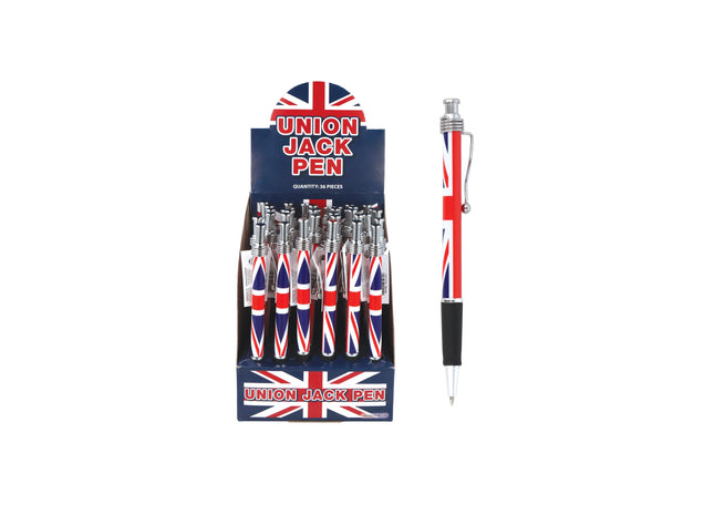 14 cm großer London-Union-Jack-Souvenir-Stift – langlebiges, stilvolles Schreibgerät mit britischer Flagge TK Gruppe® Grosshandel 