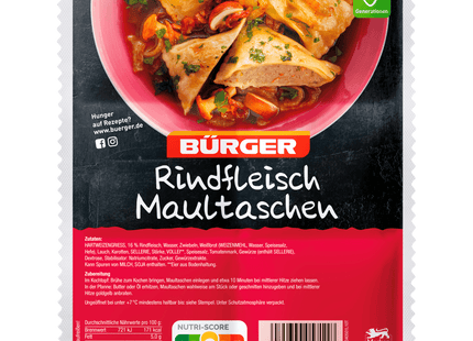 Bürger Rindfleischmaultaschen 6x60g