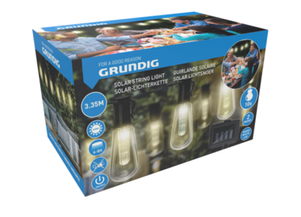 10-LED-Solar-Lichterketten-Set, umweltfreundliche dekorative Lichterketten für den Außenbereich TK Gruppe® Grosshandel 