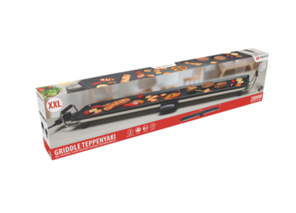 230V 2000W Teppanyaki Grill - Großes Elektrogrill für vielseitiges Kochen TK Gruppe® Grosshandel 