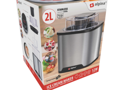 Elektrische Eismaschine 230V 12W Eiscreme Maschine Frozen Treat Maker Dessert Sorbet Joghurt Zuhause Küche TK Gruppe® Grosshandel 