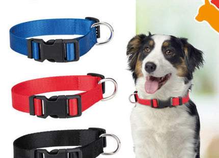 Mittelgroßes Hundehalsband 3as – stabiler, verstellbarer Riemen, sicherer Verschluss, angenehm zu tragen TK Gruppe® Grosshandel 