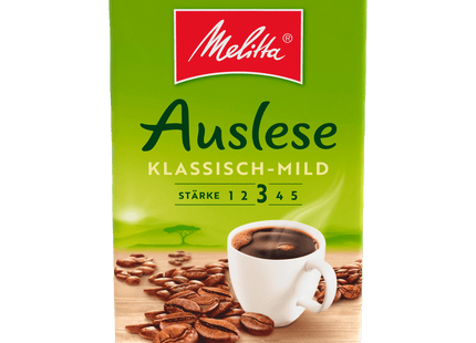 Melitta Auslese Klassisch-Mild Filterkaffee gemahlen 500g