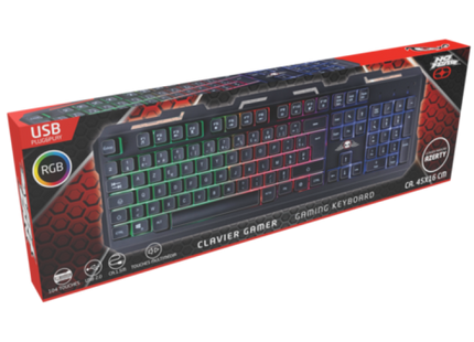 Fortgeschrittene AZERTY-Gaming-Tastatur - Dynamische Reaktion für Wettkampf-Gaming TK Gruppe® Grosshandel 