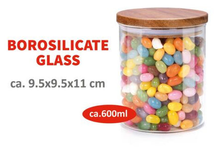 600ml Mehrzweck-Aufbewahrungsglas, Luftdichter Behälter für Küchen- und Speisekammerorganisation TK Gruppe® Grosshandel 