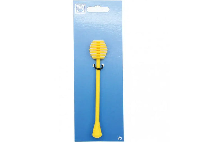 15cm Gelber Honiglöffel - Klassisches Werkzeug zum Honigträufeln, auf Karte verpackt TK Gruppe® Grosshandel 