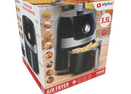 Kompakter Heißluftfritteuse 3,5L Kapazität - 1400W Leistung für gesundes Kochen und knusprige Ergebnisse TK Gruppe® Grosshandel 