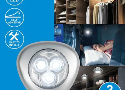 3er-Pack druckaktivierte 3-LED-Leuchten, langlebiges PL-Bodenbelag- und Wegbeleuchtungsset TK Gruppe® Grosshandel 