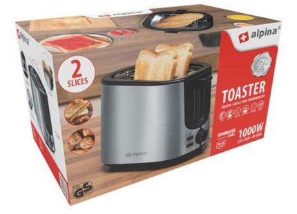 Leistungsstarker 1000W Edelstahl-Toaster, 230V - Effizient & Langlebig für Perfekten Toast TK Gruppe® Grosshandel 