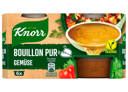 Knorr Bouillon Pur Gemüse Brühe 6x500ml